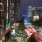 a city street at night